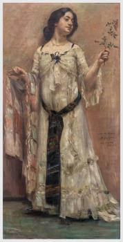 Lovis Corinth, Portrait Charlotte Berend im weißen Kleid, 1902 © Sammlung Stiftung Stadtmuseum Berlin, Foto: Oliver Ziebe, Berlin Lovis Corinth, Portrait Charlotte Berend im weißen Kleid, 1902 © Sammlung Stiftung Stadtmuseum Berlin, Foto: Oliver Ziebe, Berlin