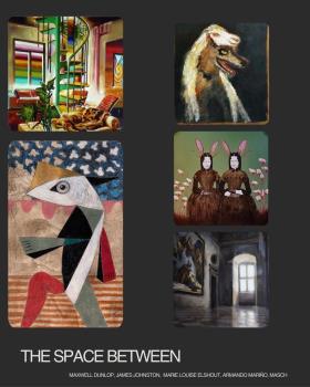 The Space Between Maxwell Dunlop, Marie Louise Elshout, Armando Mariño, MASCH und James Johnston © janinebeangallery The Space Between Maxwell Dunlop, Marie Louise Elshout, Armando Mariño, MASCH und James Johnston © janinebeangallery